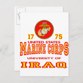 United States Marine Corps University of Irak Briefkaart (Voorkant / Achterkant)