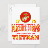 United States Marine Corps University of Vietnam Briefkaart (Voorkant / Achterkant)