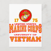 United States Marine Corps University of Vietnam Briefkaart (Voorkant)