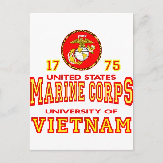 United States Marine Corps University of Vietnam Briefkaart (Voorkant)