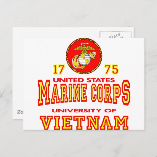 United States Marine Corps University of Vietnam Briefkaart (Voorkant / Achterkant)