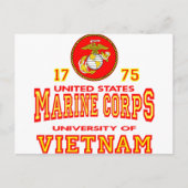 United States Marine Corps University of Vietnam Briefkaart (Voorkant)
