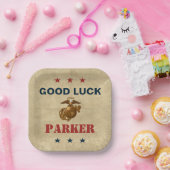 United States Marines | Zeevaartzegel 1 Papieren Bordje (Feest)