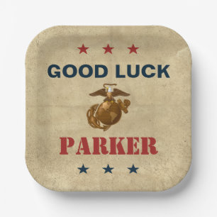 United States Marines   Zeevaartzegel 1 Papieren Bordje