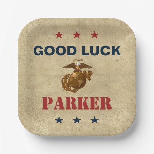 United States Marines | Zeevaartzegel 1 Papieren Bordje (Voorkant)