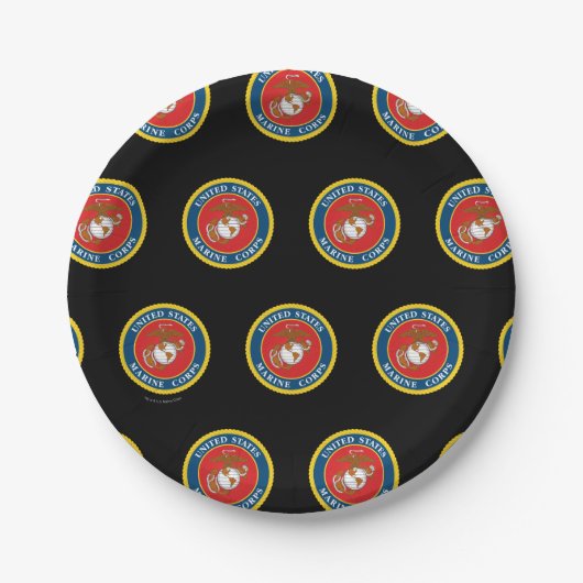 United States Marines | Zeevaartzegel 1 Papieren Bordje (Voorkant)