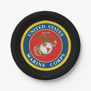 United States Marines   Zeevaartzegel 1 Papieren Bordje