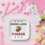 United States Marines | Zeevaartzegel 1 Papieren Bordje (Feest)