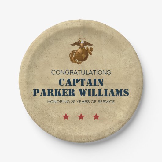 United States Marines | Zeevaartzegel 1 Papieren Bordje (Voorkant)