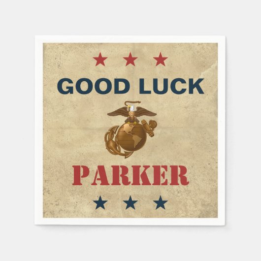 United States Marines | Zeevaartzegel 1 Servet (Voorkant)