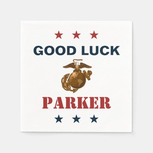 United States Marines | Zeevaartzegel 1 Servet (Voorkant)