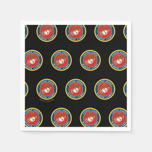 United States Marines | Zeevaartzegel 1 Servet (Voorkant)