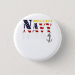 United States Navy Brother With American Flag Gift Ronde Button 3,2 Cm<br><div class="desc">United States Navy Brother With American Flag Gift</div>