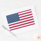 United States of America Rechthoekige Sticker (Envelop)