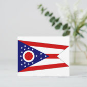 United States Ohio Flag Briefkaart (Staand voorkant)