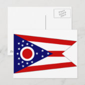 United States Ohio Flag Briefkaart (Voorkant / Achterkant)