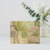 United States Olney Map Briefkaart (Staand voorkant)