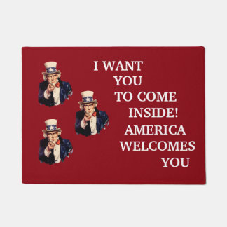 United States oom Sam Patriotic Welcome Mat