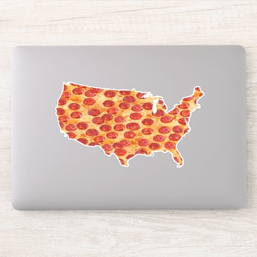 United States Pizza Map Sticker (Computer)