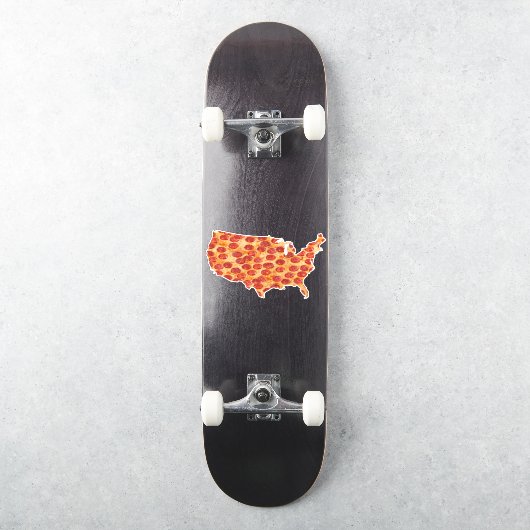 United States Pizza Map Sticker (Skateboard)