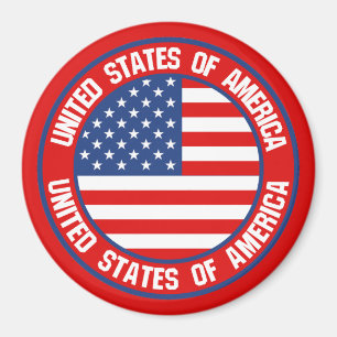 United States Round Emblem Magneet