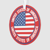 United States Round Emblem Ornament (voorkant)