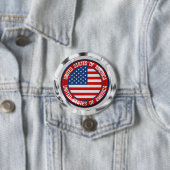 United States Round Emblem Ronde Button 7,6 Cm (In situ)