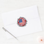 United States Round Emblem Ronde Sticker (Envelop)