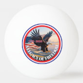 United States Semiquincentennial Bald Eagle White  Pingpongbal (Voorkant)