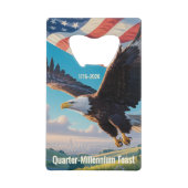 United States Semiquincentennial Eagle (1776–2026) Creditkaart Flessenopener (Voorkant)