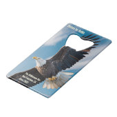 United States Semiquincentennial Eagle (1776–2026) Creditkaart Flessenopener (Achterkant Gekanteld)
