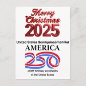 United States Semiquincentennial: New Year 2026 Briefkaart (Voorkant)