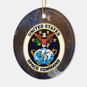 UNITED STATES SPACE COMMAND KERAMISCH ORNAMENT (Links)
