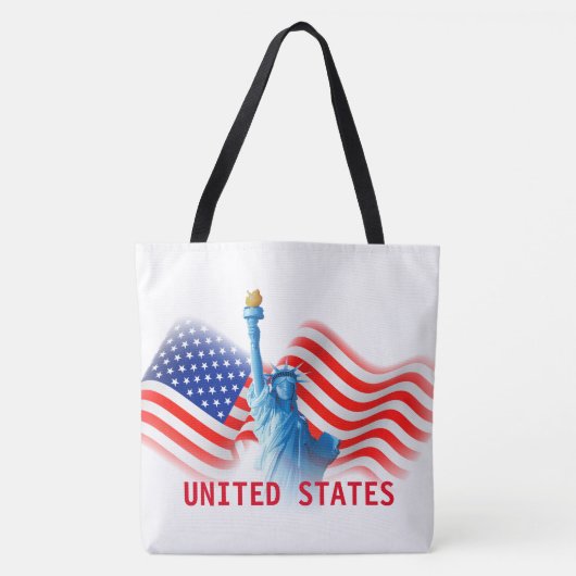 United States Statue of Liberty All-Over-Print Tote Bag (Voorkant)