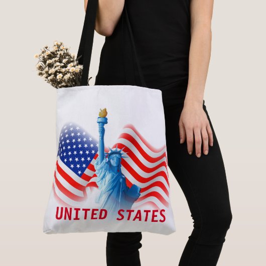 United States Statue of Liberty All-Over-Print Tote Bag (Dichtbij)