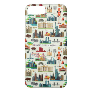 United States Symbols Pattern Case-Mate iPhone Case
