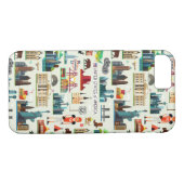 United States Symbols Pattern Case-Mate iPhone Case (Achterkant (Horizontaal))