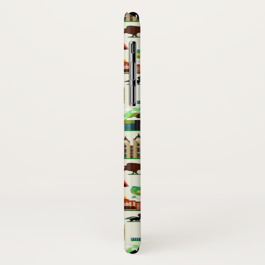 United States Symbols Pattern Case-Mate iPhone Case (Achterkant/links)