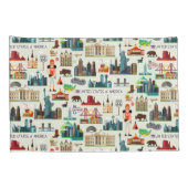 United States Symbols Pattern Kussensloop (Achterkant-Rechts)