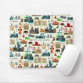 United States Symbols Pattern Muismat (Met muis)