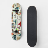 United States Symbols Pattern Persoonlijk Skateboard (Voorkant)
