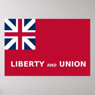 United States Taunton Flag Liberty and Union 1774 Poster