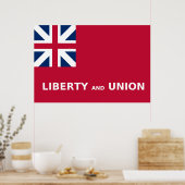 United States Taunton Flag Liberty and Union 1774 Poster (Keuken)