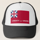 United States Taunton Flag Liberty and Union 1774 Trucker Pet (Voorkant)