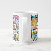 United States Travel Sticker Pattern Grote Koffiekop (Achterkant)