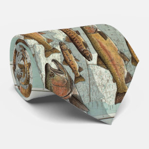 United States Trout Map (1999) Stropdas