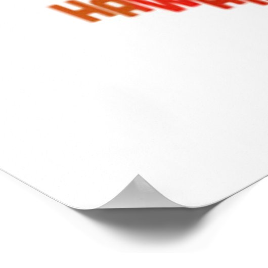 United States Typography Text Map Poster (Hoek)