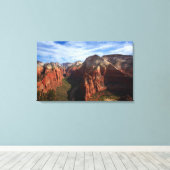 United States, Utah, Zion National Park Canvas Afdruk (Insitu (Houten vloer))