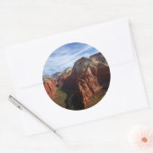 United States, Utah, Zion National Park Ronde Sticker (Envelop)