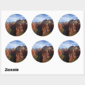 United States, Utah, Zion National Park Ronde Sticker (Vel)